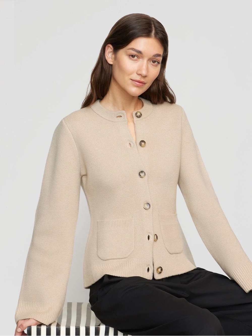 Modern Citizen Eames Button Cardigan | M